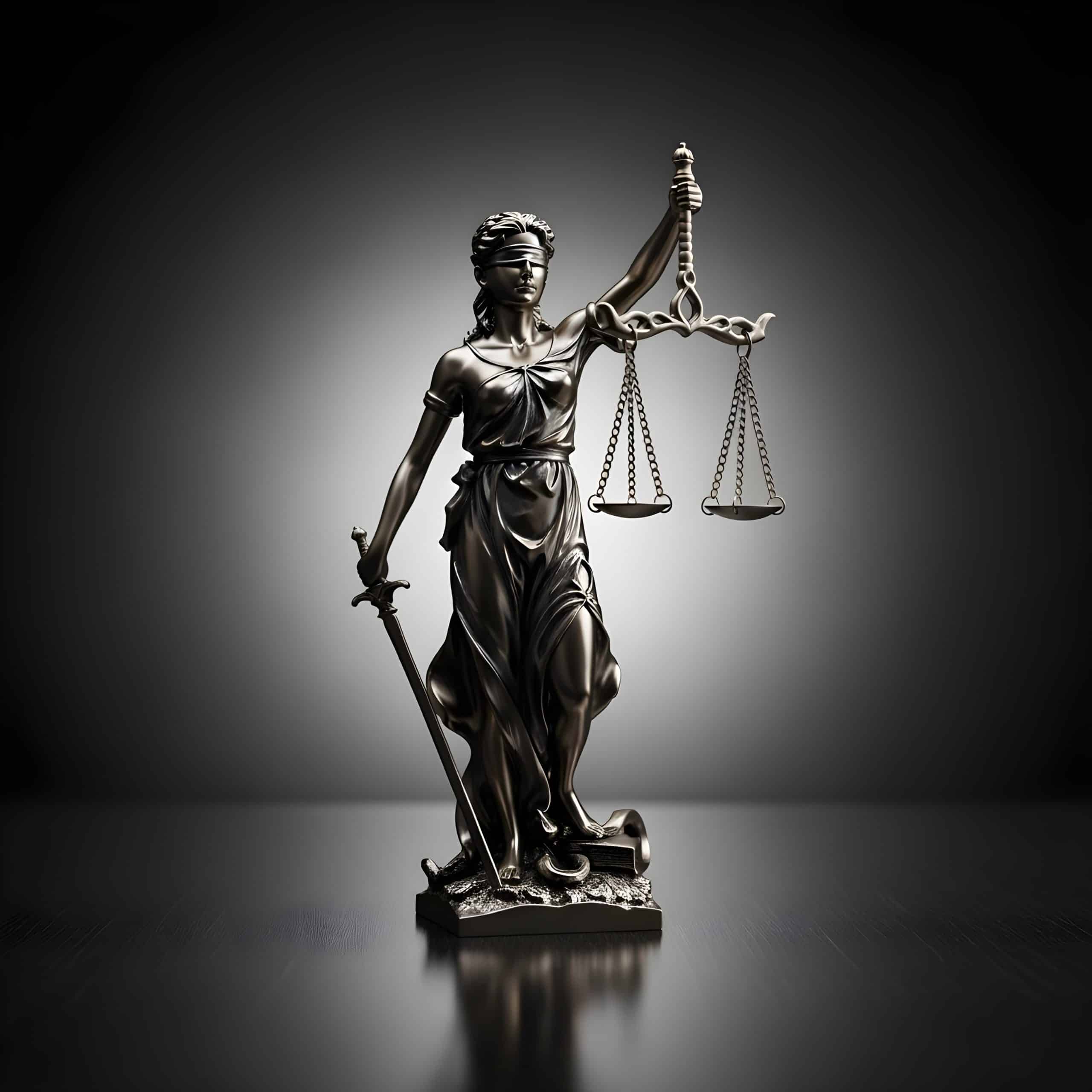 lady justice statue symbol law fairness